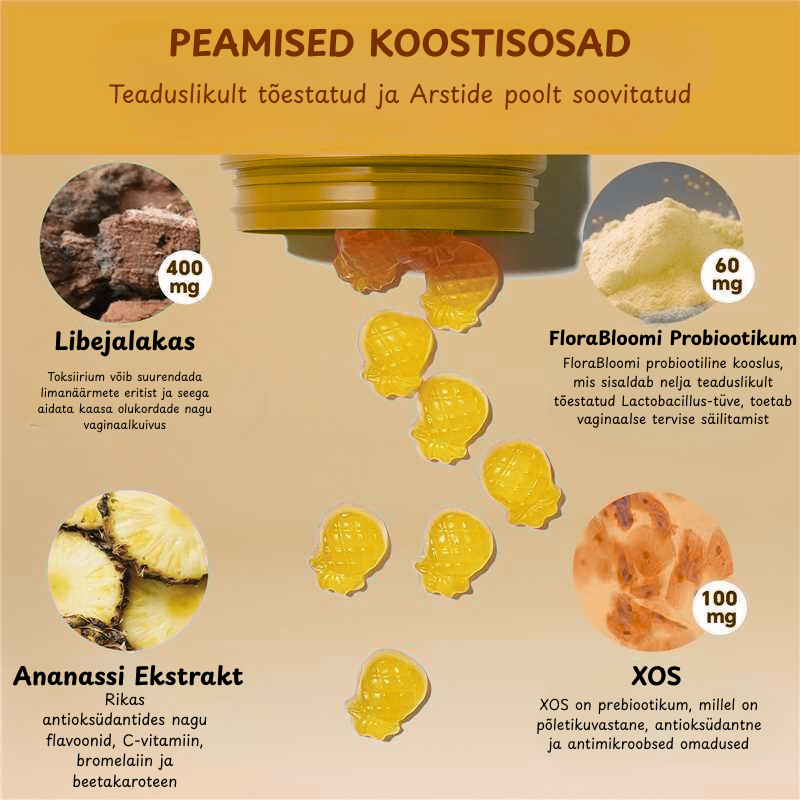 FloraBloom Probiootilised Kummikommid Naistele