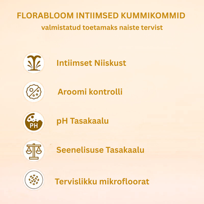 FloraBloom Probiootilised Kummikommid Naistele